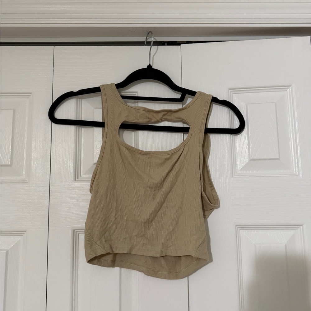 lululemon athletica Beige Tank Top